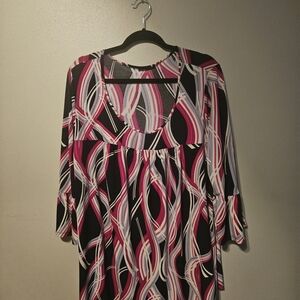 Stylish Women's Multicolor Patterned Top